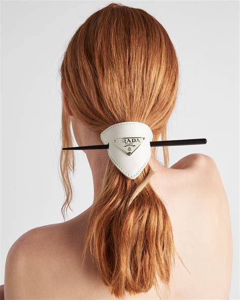 prada hair clip sale|prada leather hair clip.